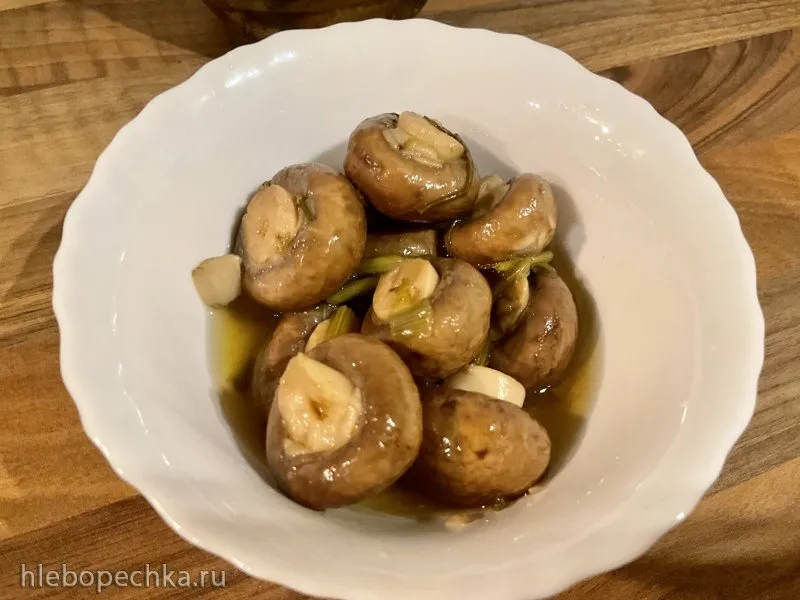 Маринованые шампиньоны пятиминутки