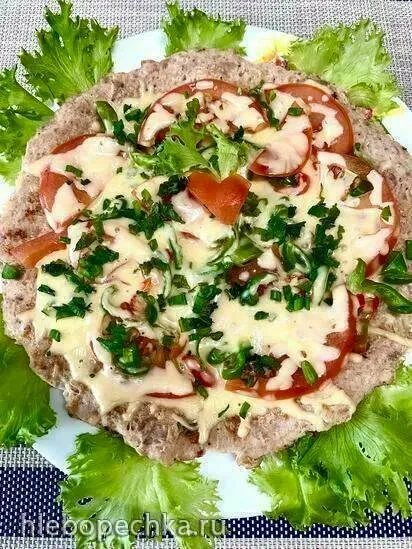 Высокобелковая «пицца» без муки