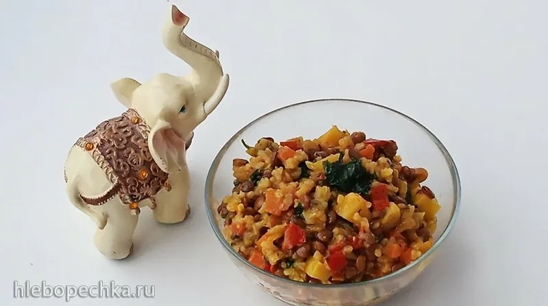 Кичри с чечевицей (+видео)