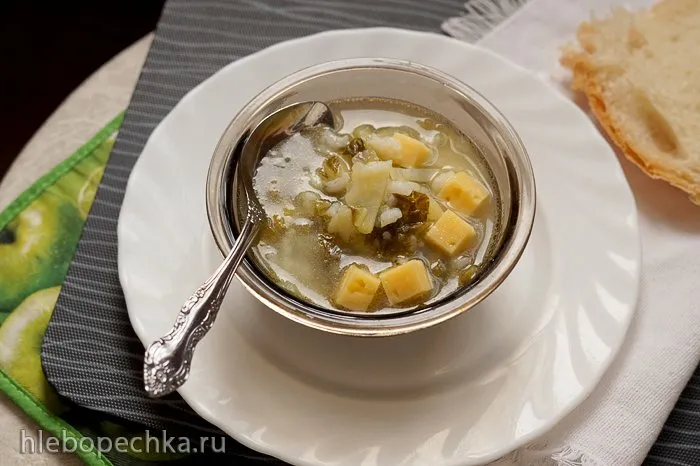 Итальянский суп из риса и капусты