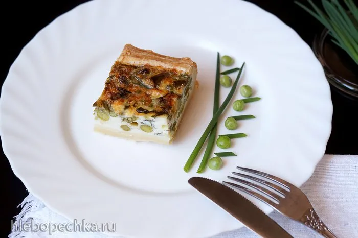 Пикантный тарт с рикоттой и сезонными овощами