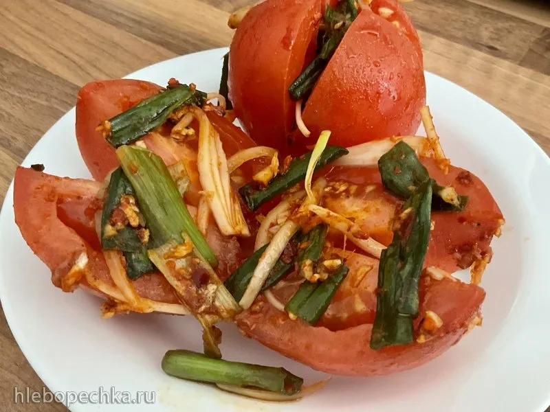 Острые помидоры по корейски (кимчи)