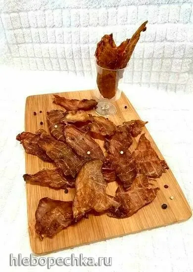 Чипсы из вяленой куриной грудки