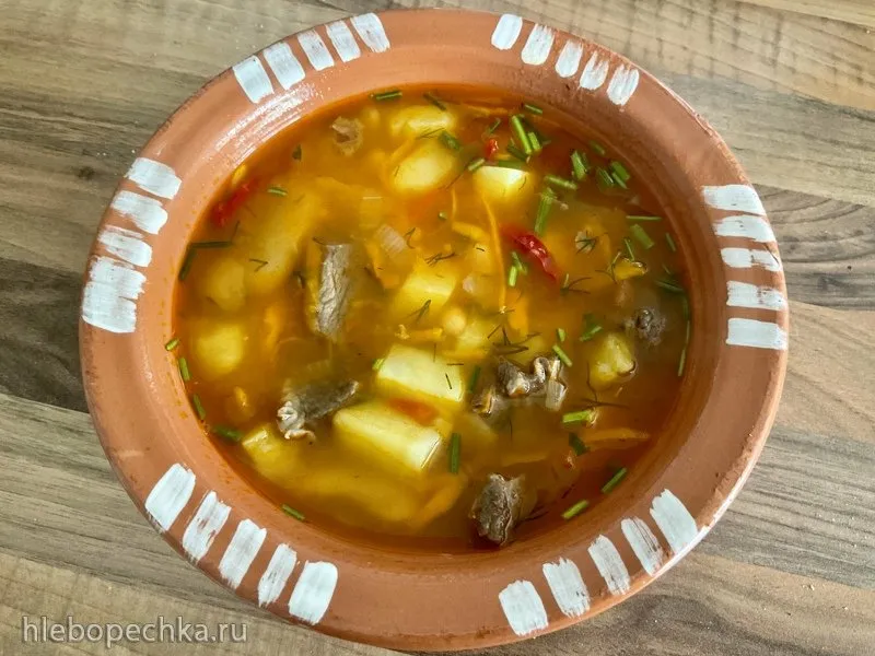 Суп с фасолью из заготовки
