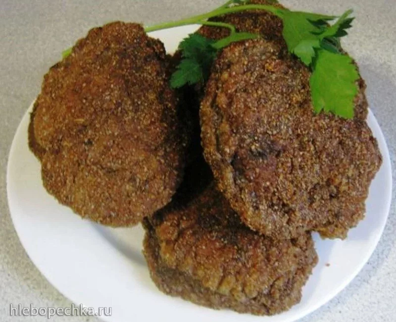 Котлеты из говяжьей печени с манкой