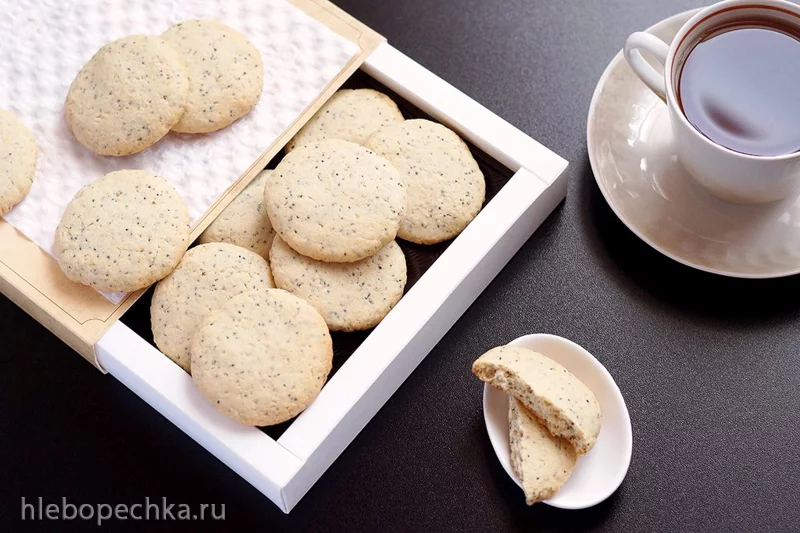 Лимонное овсяное печенье с маком