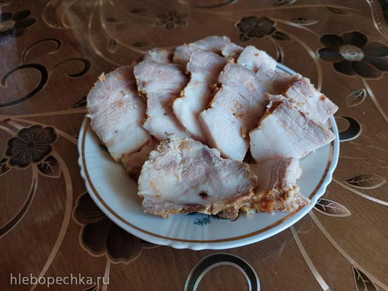 Грудинка свиная в духовке при 100 °С