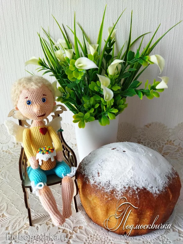 Миндальный постный кулич (кекс)