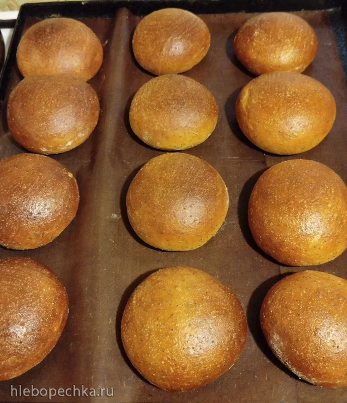 Булочки маковые с топленым молоком
