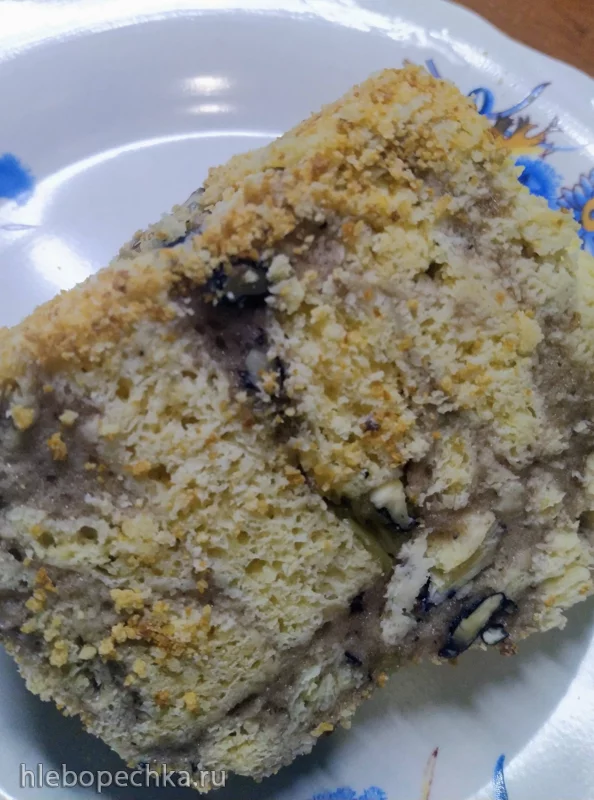 Ананасовый торт без выпечки с зефиром и орехами - из булки