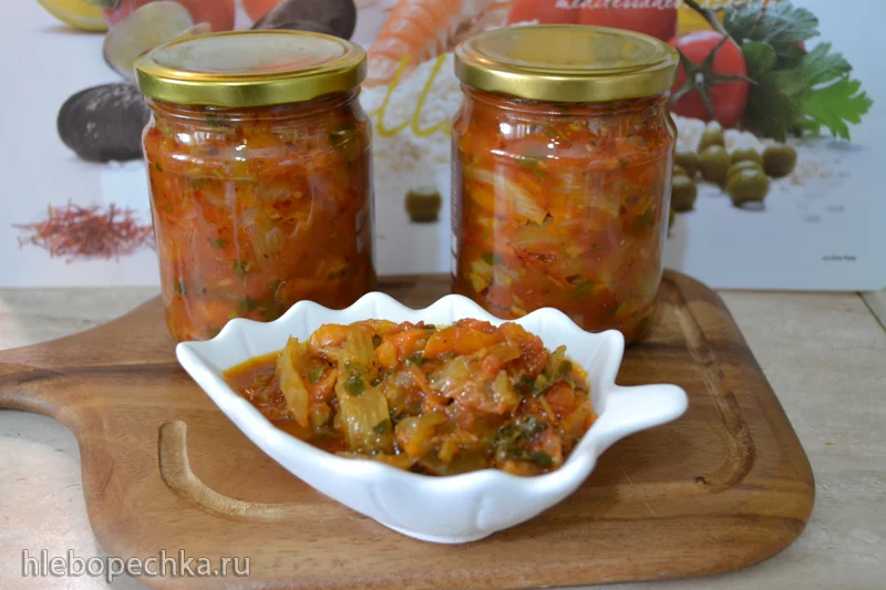 Овощное рагу с сельдереем и баклажанами