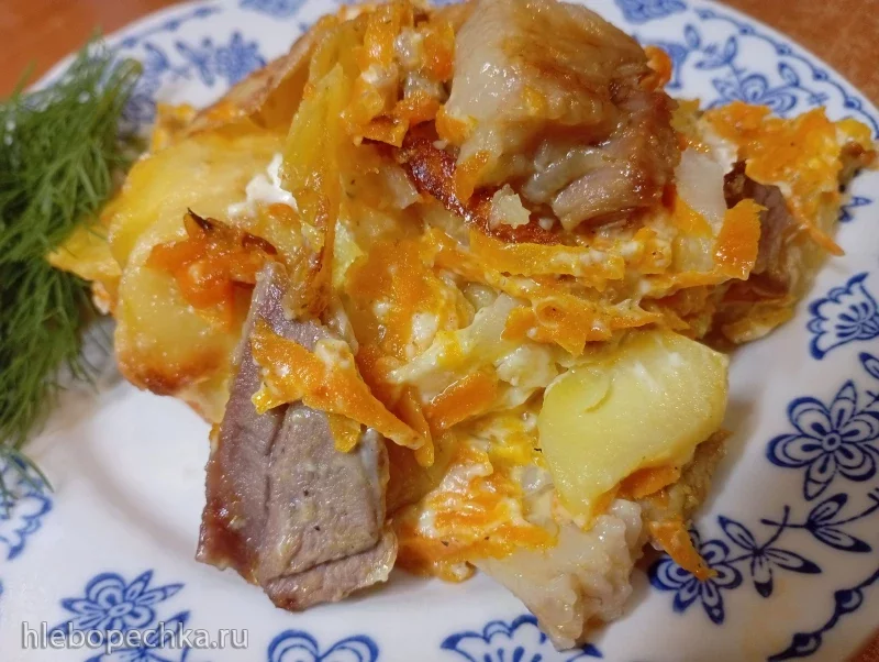 Баранина с картошкой в духовке
