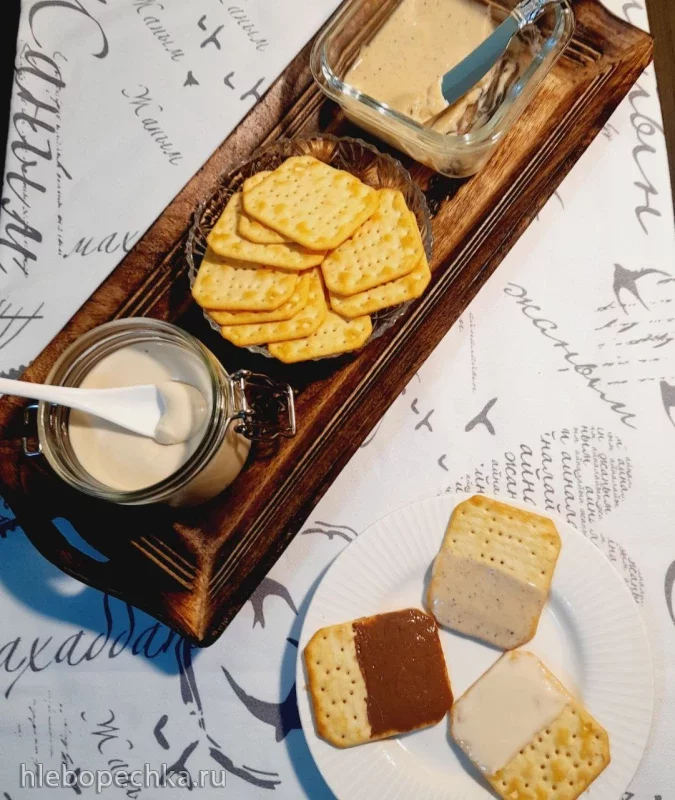 Десертный плавленый сыр с ореховой пастой