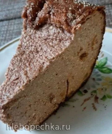 Творожно-шоколадный десерт (запеканка) с изюмом