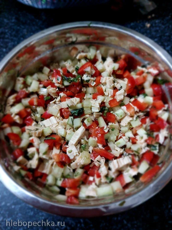 Салат из соевой спаржи