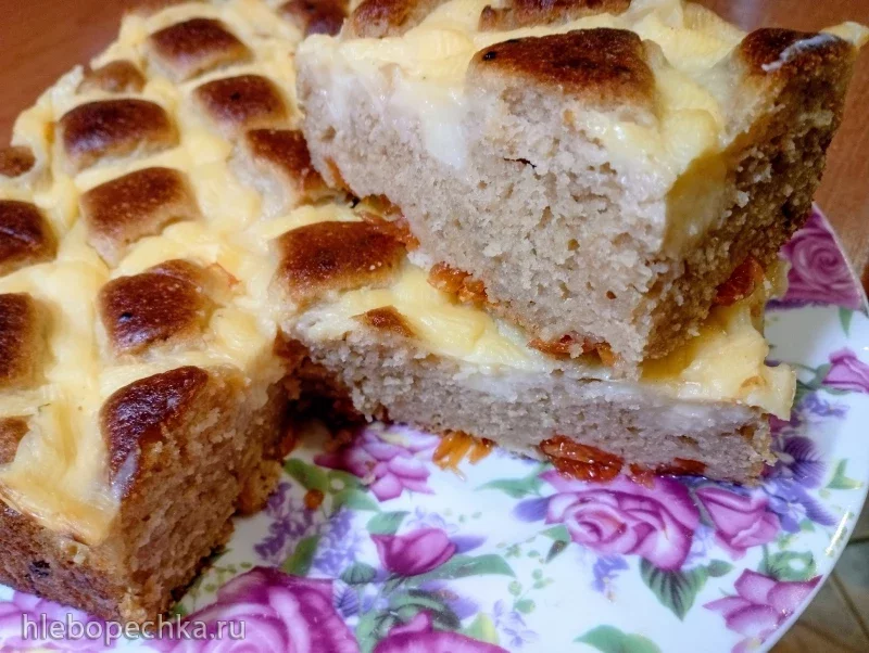 Апельсиновый пирог с молочным заварным кремом