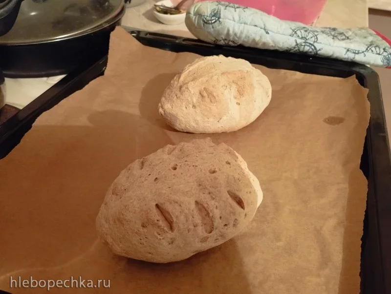 Безглютеновый хлеб на основе псилиума, кукурузного крахмала, рисовой муки и муки из зеленой гречки