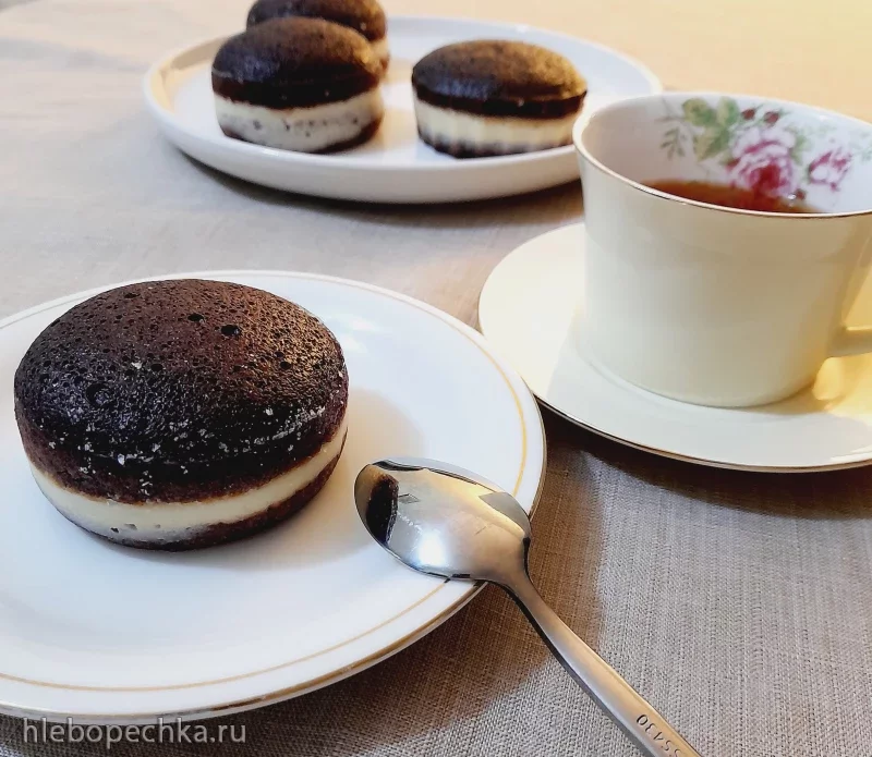 Паровой брауни с чизкейком