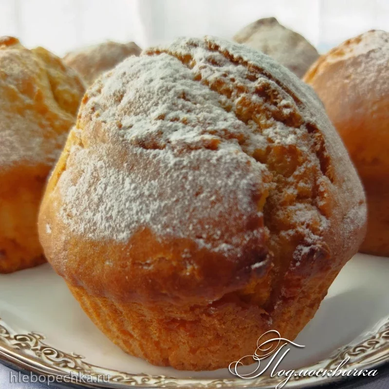Кексы на ряженке с кусочками белого шоколада