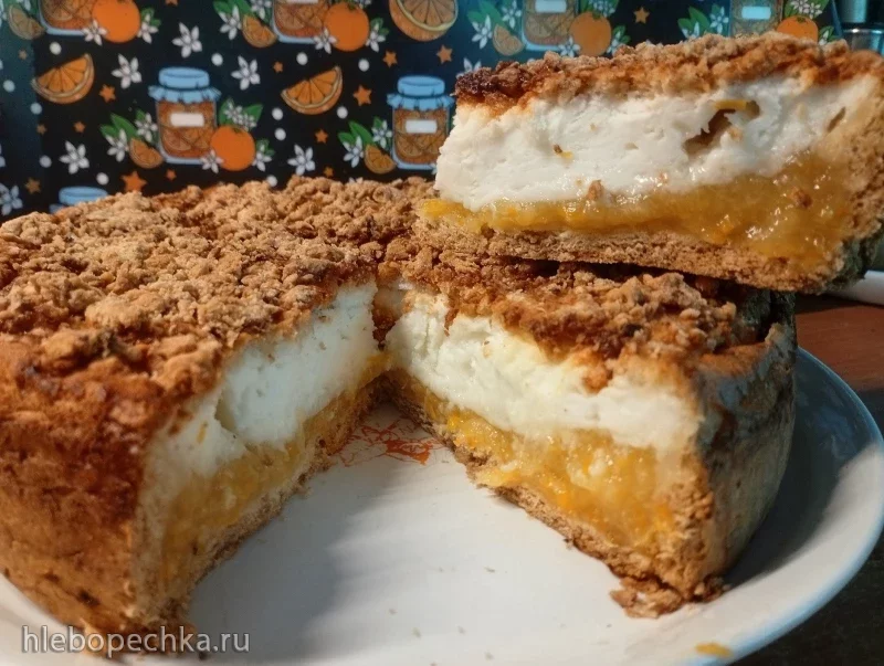 Апельсиновый пирог с кремом-суфле