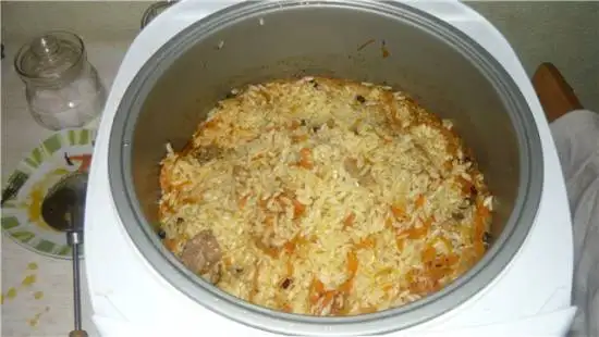 Плов по-фергански по Дундуку-кулинару (коптевский вариант в Мультихоттере)