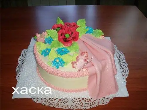 Маки из мастики