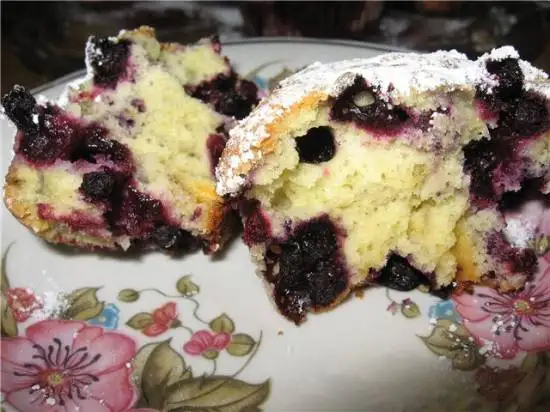 Кексы с черникой