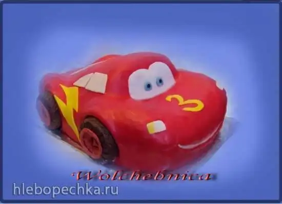Торт «Машина «Молния McQueen (мастер-класс)