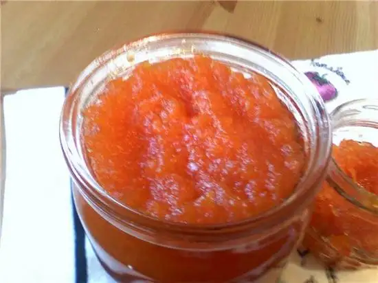 «Оранжевый джем» из моркови
