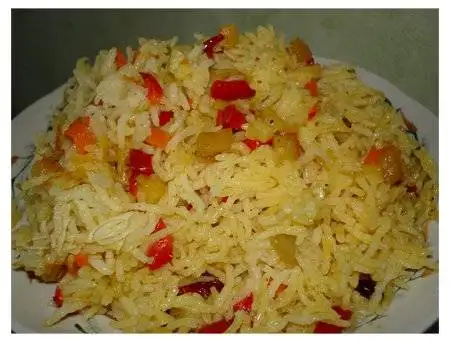 Плов с овощами (мультиварка Panasonic)