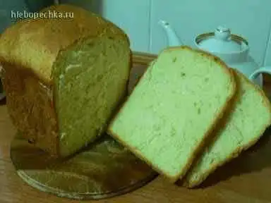 Хлеб пшеничный молочный с кунжутом (хлебопечка)