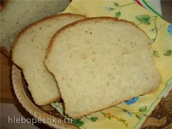 Хлеб пшеничный формовой с яблоком (духовка)
