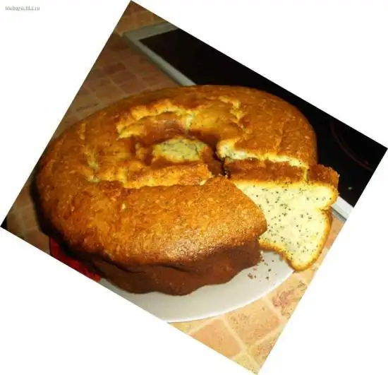 Кекс лимонный с маком