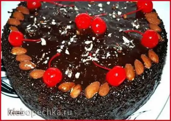 Торт «Пьяная вишня» (духовка, мультиварка)