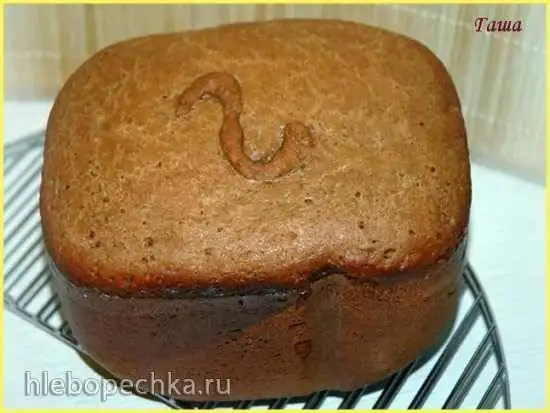 Ржаной хлеб с творогом и картофельными хлопьями (хлебопечка)