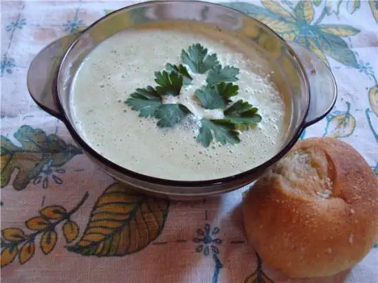 Суп вишисуаз с петрушкой холодный