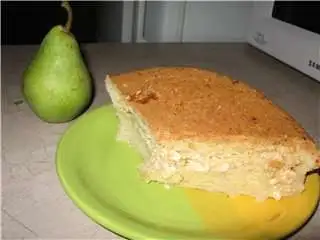 Пирог песочный с творожно-яблочной начинкой