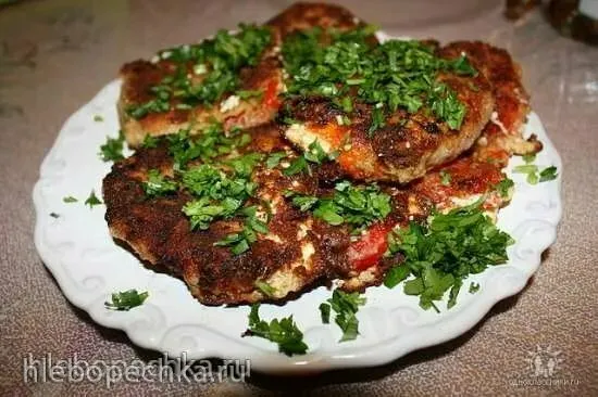 Перец запеченный с брынзой