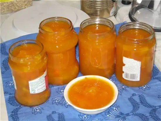 Тыквенный джем с мандаринами и лимоном
