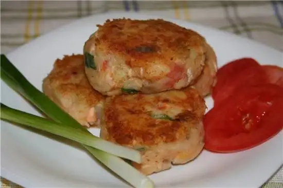 Картофельные котлеты с рыбой