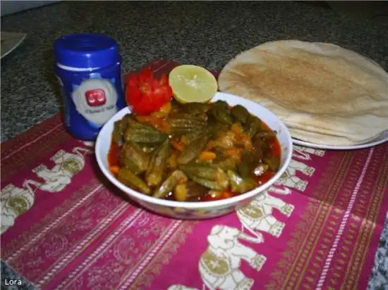 Овощное рагу с окрой (бамией)