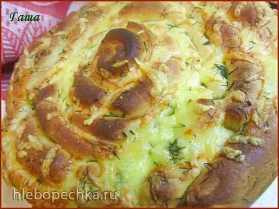 Хлеб «Роза с сыром»