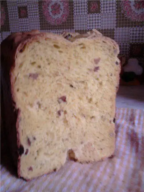 Апельсиновый хлеб с ананасами (хлебопечка)