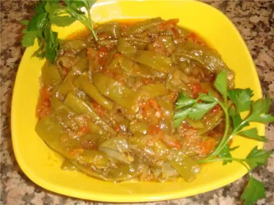 Зелёная фасоль в оливковом масле