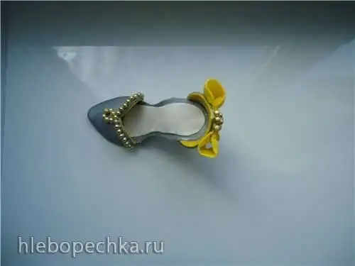 Туфелька из мастики
