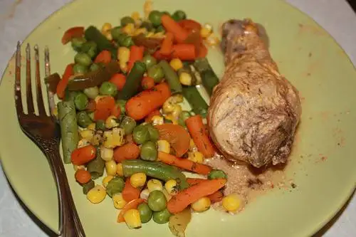 Голень куриная в соусе (пароварка)