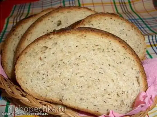 Хлеб пшеничный банановый с маком (духовка)