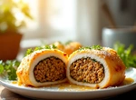 Куриные грудки фаршированные "Мясо в квадрате"