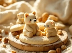 Для целых формочек (медвежата, орешки, грибочки)