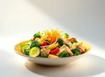 Салат с брокколи и куриной грудкой